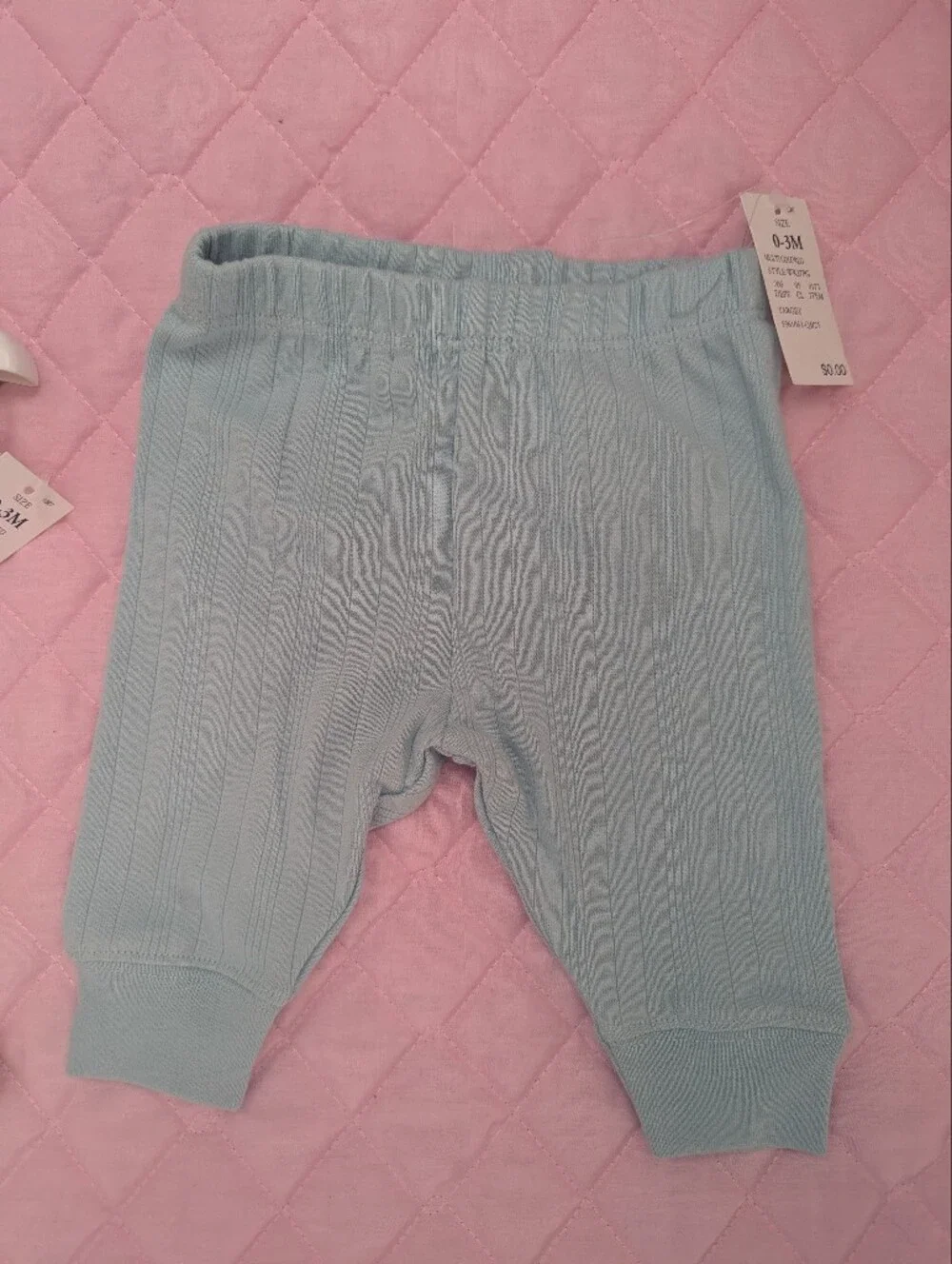 cloud island Light Blue Knit Pajama Set with Sheep Accent
